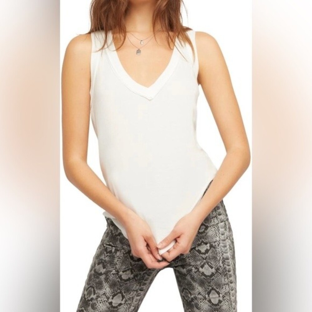 Free People We The Free Women’s Moon Dance Classic Tank Top Cream Off White S